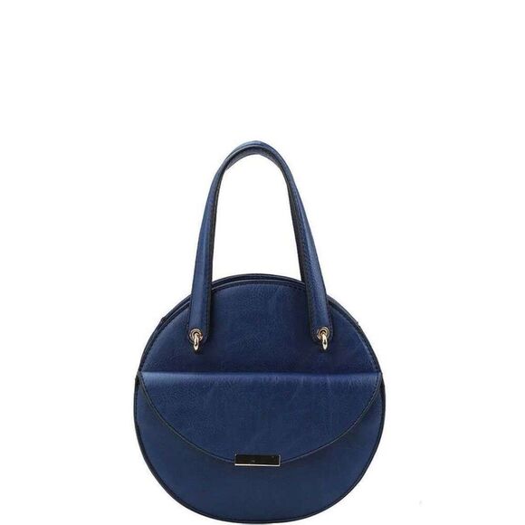 Women's Virago Satchel Handbag Crossbody Circle Handle Bag - Picture 2 of 2